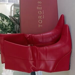 Torgeis Red Boots Size 9
